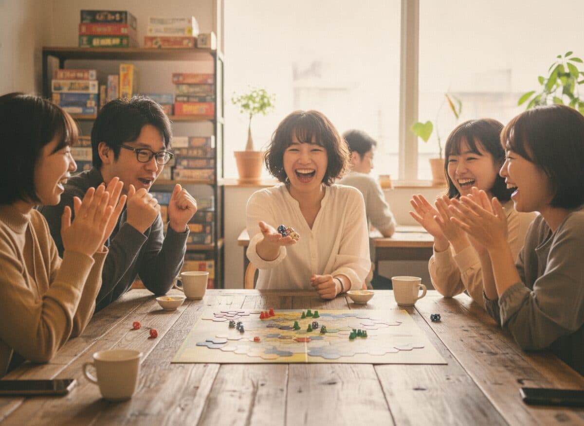 ボードゲームのイベントの様子